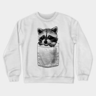 Raccoon Pocket Crewneck Sweatshirt